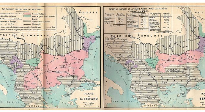 Hartat e Traktatit të Shën Stefanit dhe Kongresit të Berlinit
